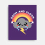 Doom And Gloom-none stretched canvas-NemiMakeit