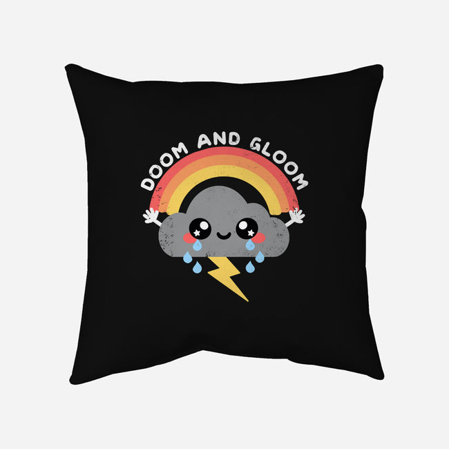 Doom And Gloom-none removable cover w insert throw pillow-NemiMakeit