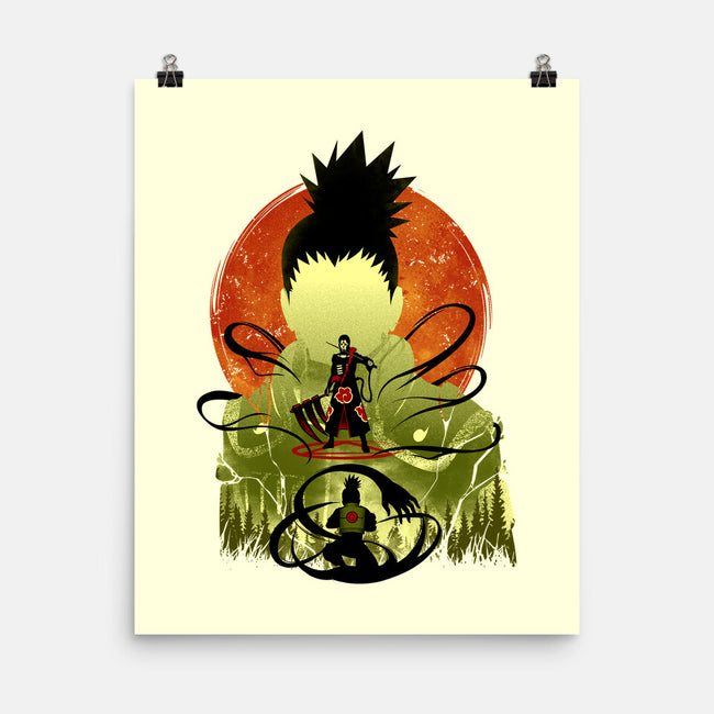 Shikamaru Vs. Hidan-none matte poster-hypertwenty