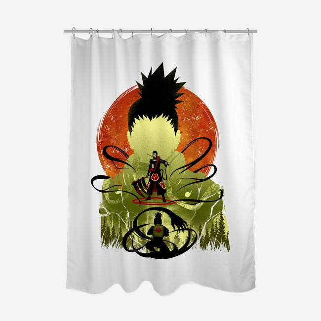 Shikamaru Vs. Hidan-none polyester shower curtain-hypertwenty