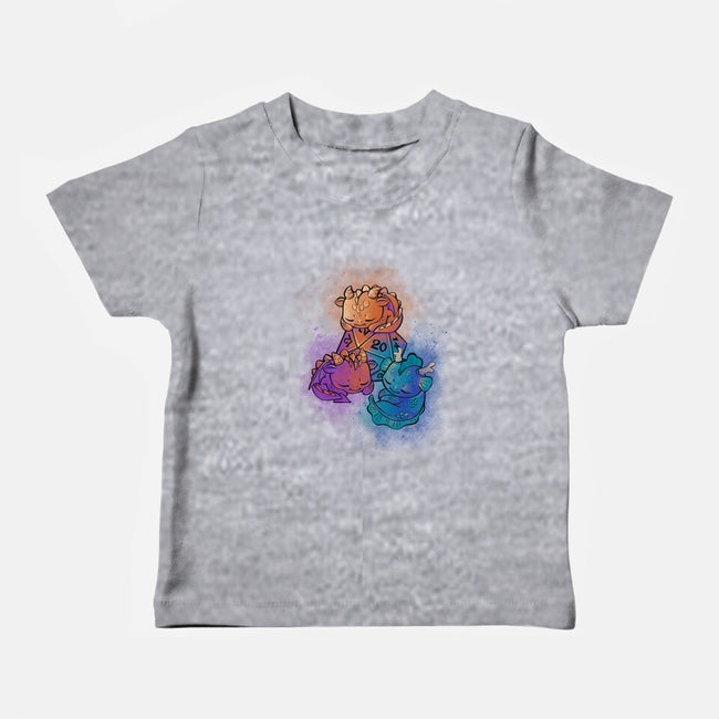 D20 Sleeping Dragons!-baby basic tee-ricolaa