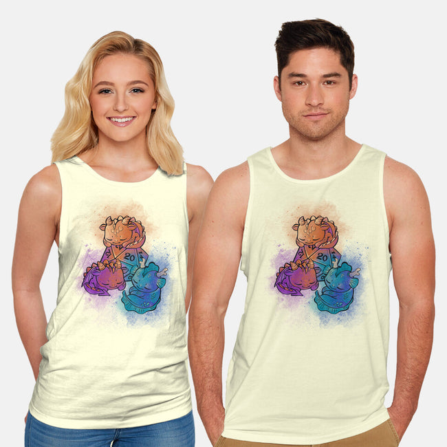D20 Sleeping Dragons!-unisex basic tank-ricolaa