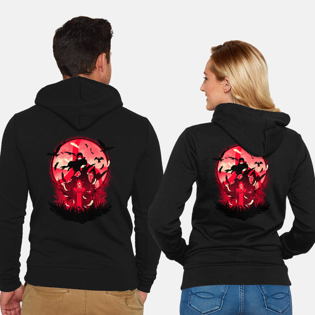 Eye Of Mangekyo-unisex zip-up sweatshirt-hypertwenty