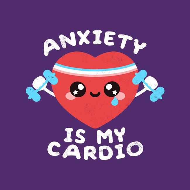Anxiety Is My Cardio-none removable cover w insert throw pillow-NemiMakeit