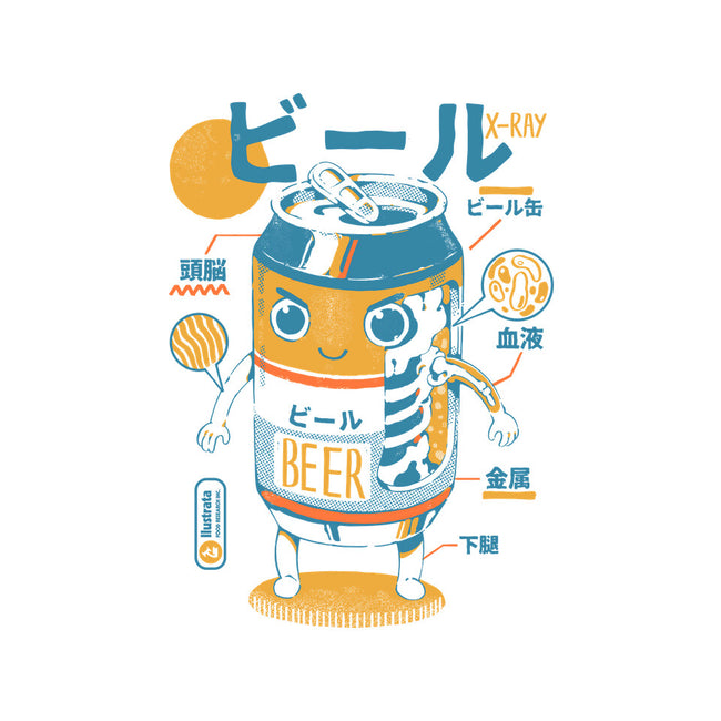 Beer Can X-Ray-none fleece blanket-ilustrata