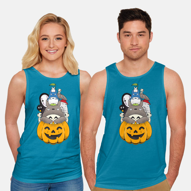 Halloween Animation-unisex basic tank-Alundrart