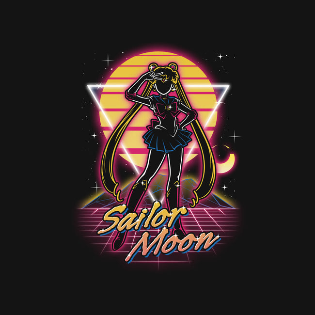 Retro Moon Guardian-none removable cover throw pillow-Olipop