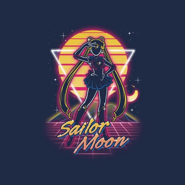 Retro Moon Guardian-none removable cover throw pillow-Olipop