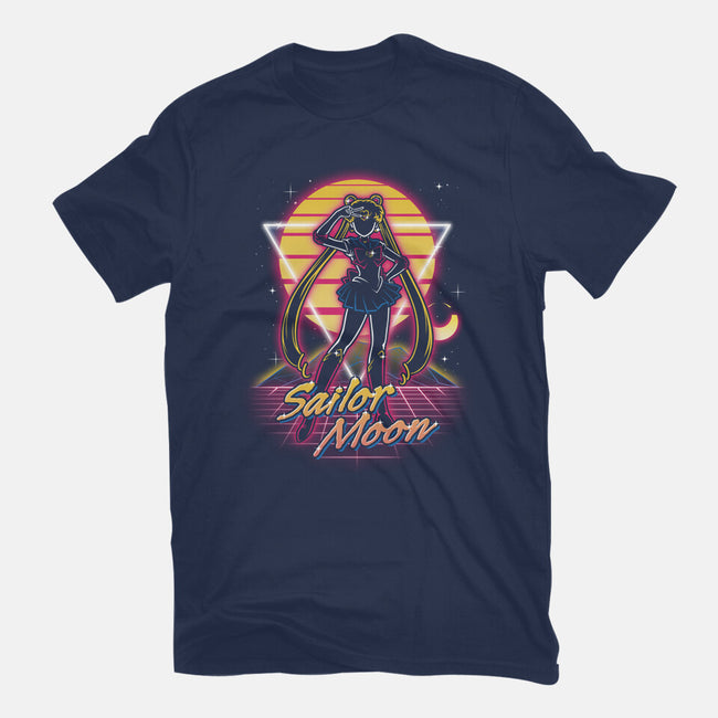 Retro Moon Guardian-youth basic tee-Olipop