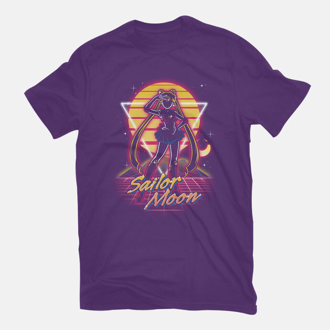 Retro Moon Guardian-youth basic tee-Olipop