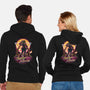 Retro Moon Guardian-unisex zip-up sweatshirt-Olipop
