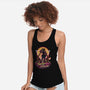 Retro Moon Guardian-womens racerback tank-Olipop