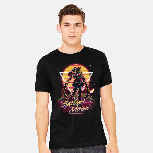 Retro Moon Guardian-mens heavyweight tee-Olipop