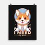 I Need My Space-none matte poster-Alundrart