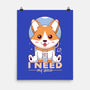 I Need My Space-none matte poster-Alundrart