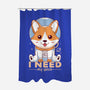 I Need My Space-none polyester shower curtain-Alundrart