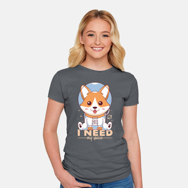 I Need My Space-womens fitted tee-Alundrart
