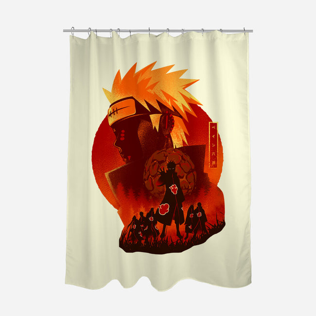 Six Paths Of Pain-none polyester shower curtain-hypertwenty