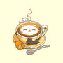 Latte Cat-none stretched canvas-tobefonseca