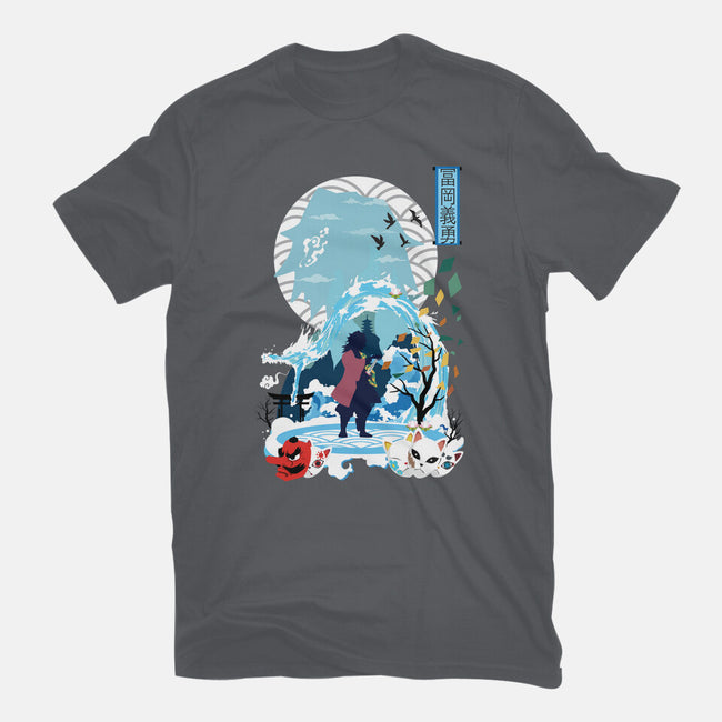 Giyu Tomioka Negative Space-unisex basic tee-SwensonaDesigns