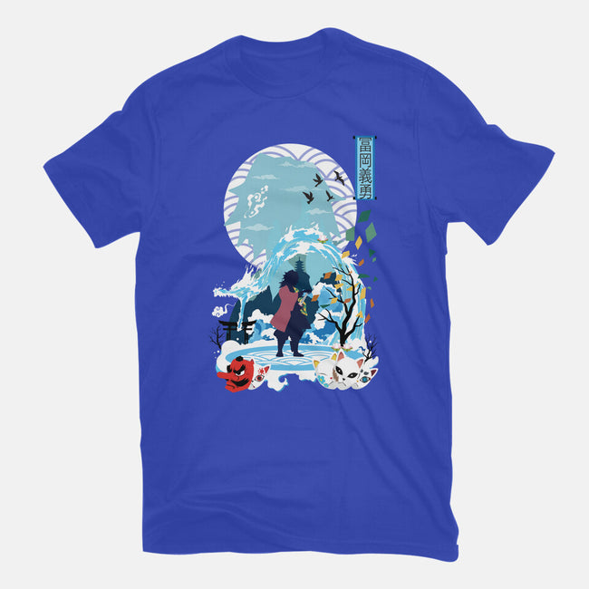Giyu Tomioka Negative Space-mens premium tee-SwensonaDesigns