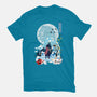 Giyu Tomioka Negative Space-womens fitted tee-SwensonaDesigns