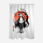 Mikey Ink-none polyester shower curtain-IKILO