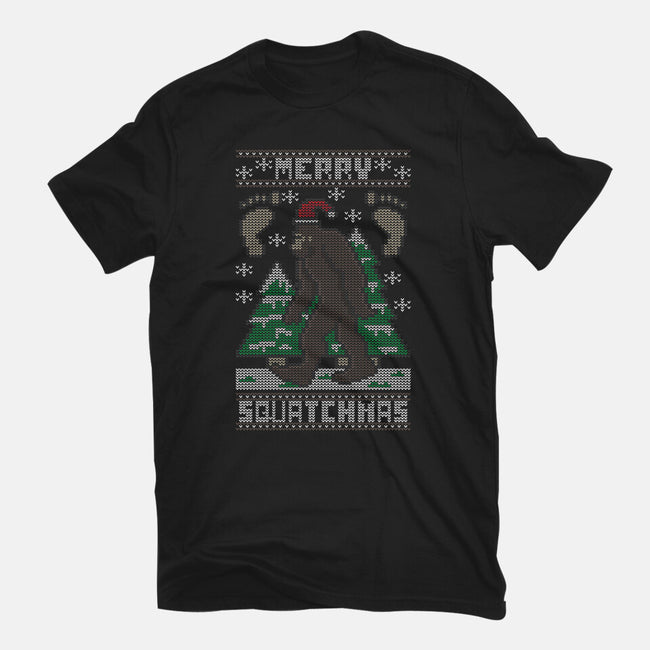 Merry Squatchmas-youth basic tee-jrberger