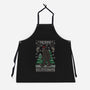 Merry Squatchmas-unisex kitchen apron-jrberger