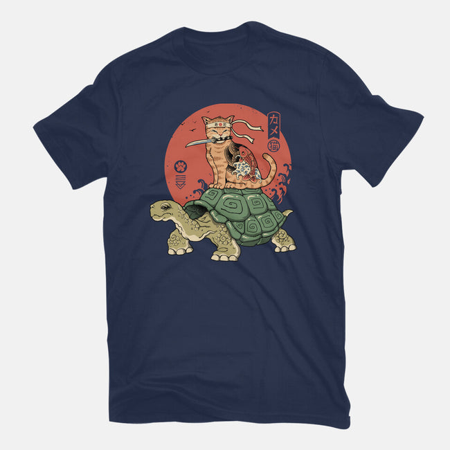 Catana On Turtle-mens premium tee-vp021