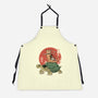 Catana On Turtle-unisex kitchen apron-vp021