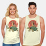 Catana On Turtle-unisex basic tank-vp021