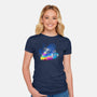 Back To Gallifrey-womens fitted tee-kharmazero