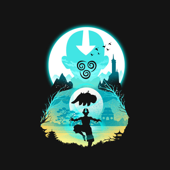 Airbender Landscape-unisex zip-up sweatshirt-dandingeroz