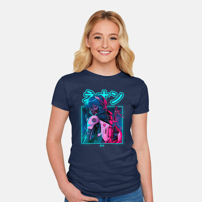 Neon Zero-womens fitted tee-Bruno Mota