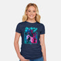 Neon Zero-womens fitted tee-Bruno Mota