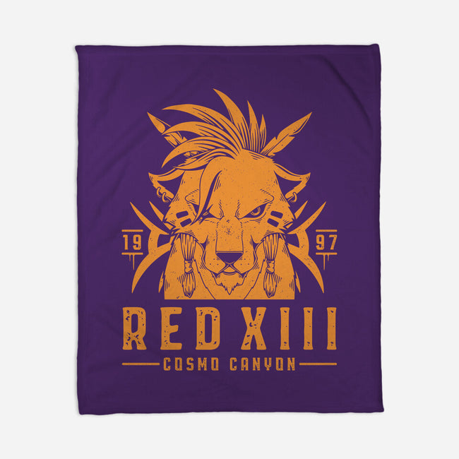 Red XIII-none fleece blanket-Alundrart