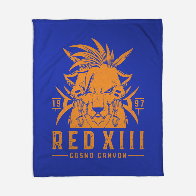 Red XIII-none fleece blanket-Alundrart