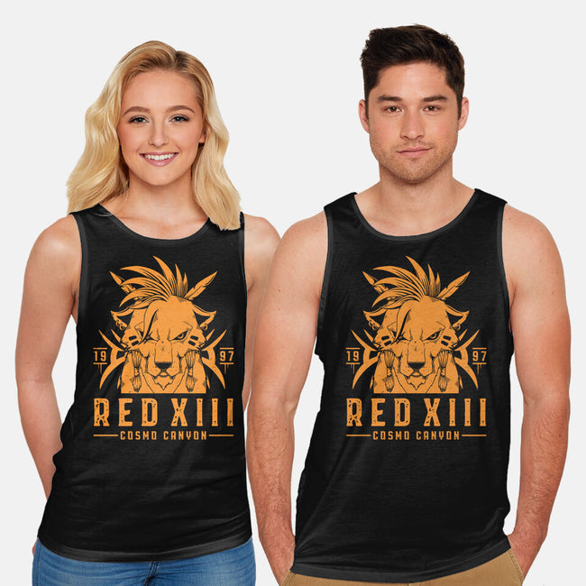 Red XIII-unisex basic tank-Alundrart