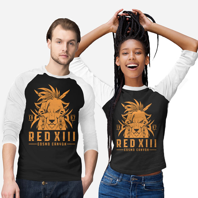 Red XIII-unisex baseball tee-Alundrart
