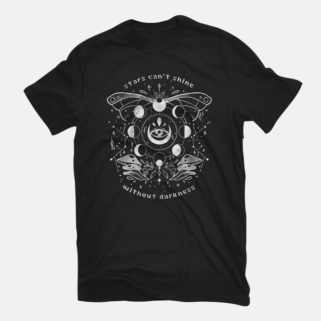 Stars Can't Shine Without Darkness-womens fitted tee-eduely