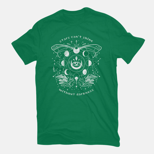 Stars Can't Shine Without Darkness-womens fitted tee-eduely