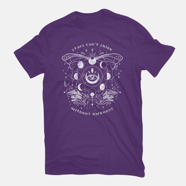 Stars Can't Shine Without Darkness-womens fitted tee-eduely