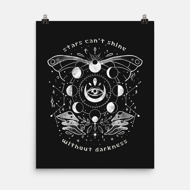 Stars Can't Shine Without Darkness-none matte poster-eduely