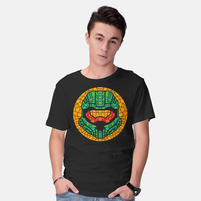 117 Helmet Mosaic-mens basic tee-Logozaste