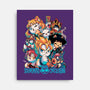 90's Anime Neko-none stretched canvas-Corgibutt