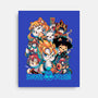 90's Anime Neko-none stretched canvas-Corgibutt