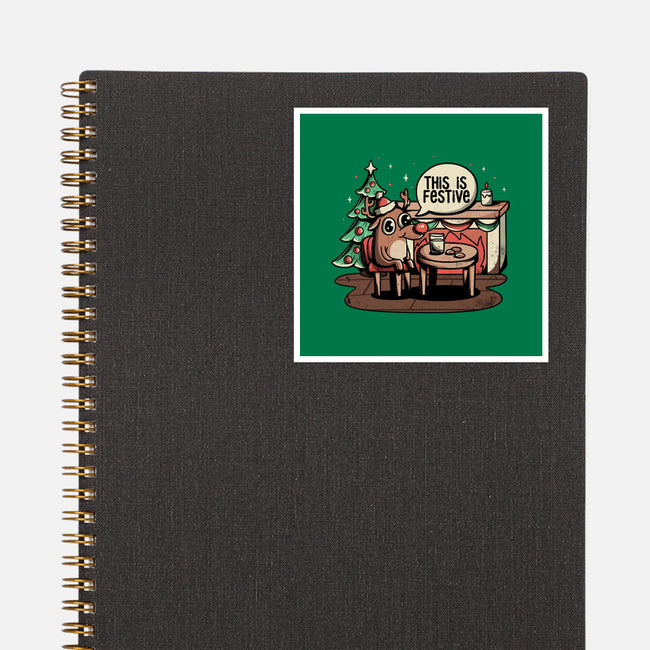 This Is Festive-none glossy sticker-eduely