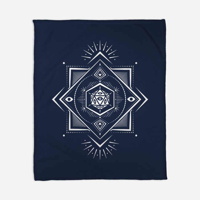 The Eye D20-none fleece blanket-ShirtGoblin