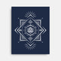 The Eye D20-none stretched canvas-ShirtGoblin